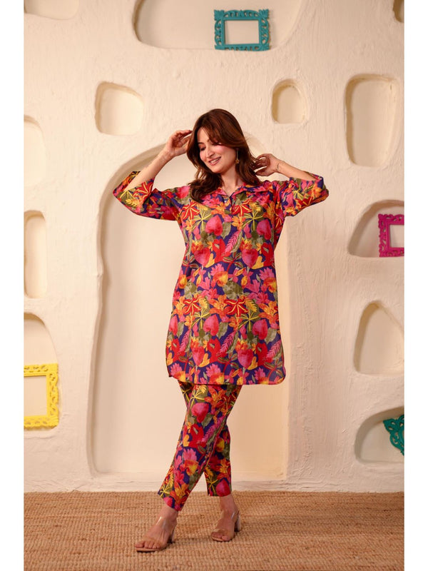 Kaveri Cotton Multi-Color Co-Ord (Set of 2)