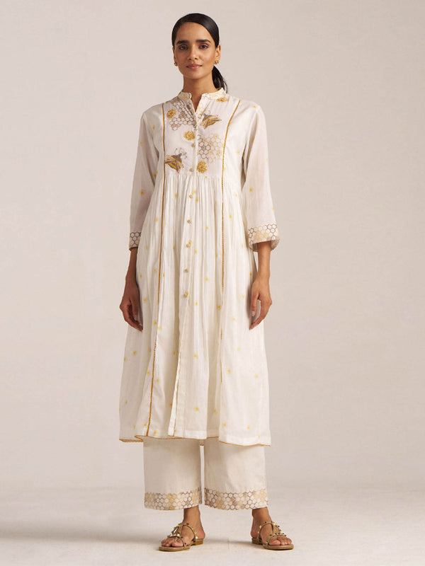 White Honey Bees Co-Ord (Set of 2)