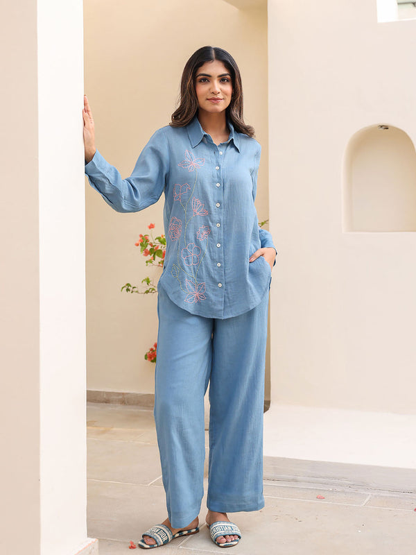 Blue Eka Co-Ord (Set of 2)